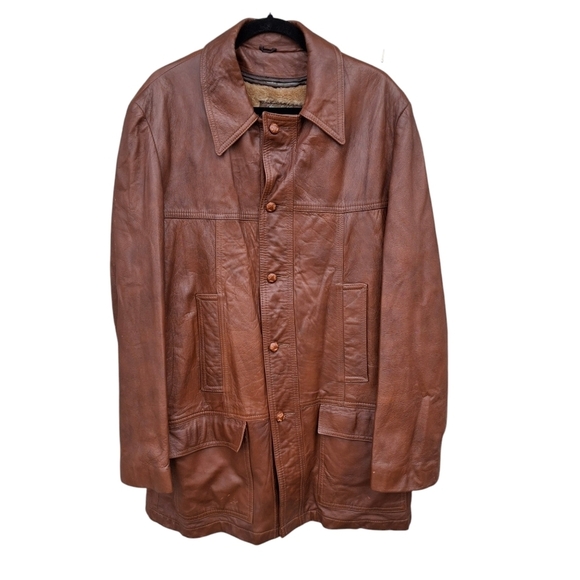 Cabrella Angel Skin Other - Vintage Cabretta Angel Skin by Grais Leather Vest Lined Jacket Men Size 42L